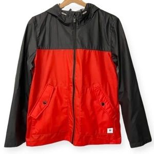 Zara Kids Two-Tone Red and Black Raincoat
